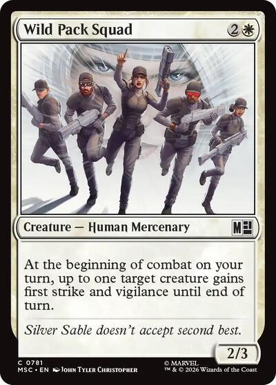 Wild Pack Squad (Commander: Marvel Super Heroes) Near Mint Foil