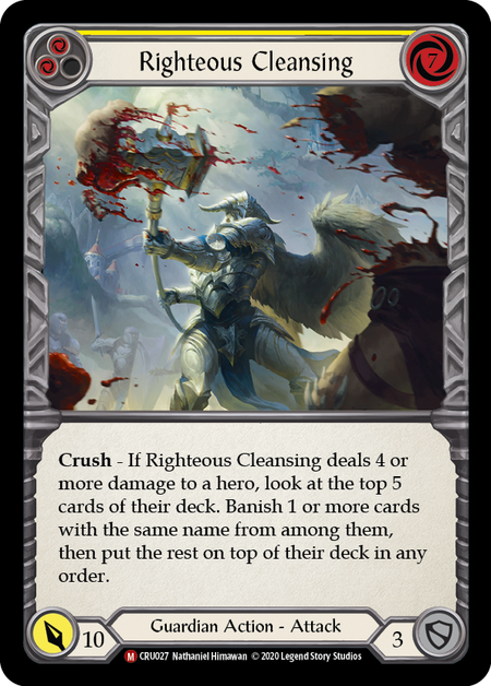 Righteous Cleansing (Crucible of War) Near Mint Unlimited