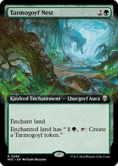 Tarmogoyf Nest (Extended Art) (Commander: Modern Horizons 3) Near Mint - Nick Nack's Full Frontal Attack