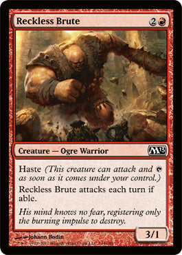 Reckless Brute (Magic 2013 Core Set) Light Play
