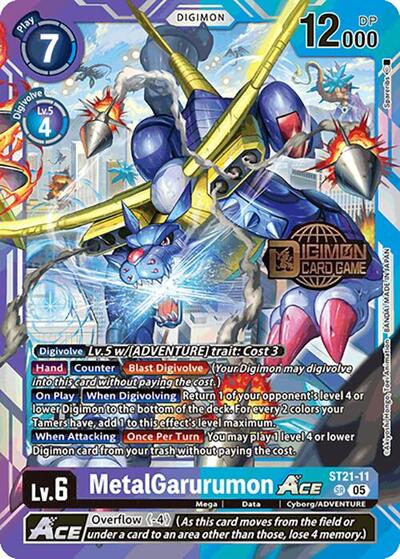 MetalGarurumon ACE (Starter Deck 21: Hero of Hope Pre-Release Cards) Near Mint