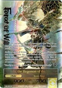 Arla, the Winged Lord // Arla, the Hegemon of the Sky (Full Art) (The Seven Kings of the Lands) Near Mint Foil
