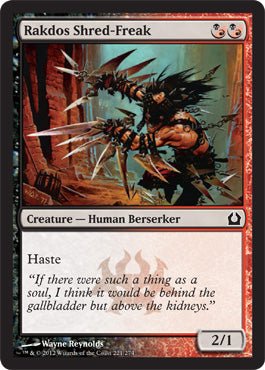 Rakdos Shred - Freak (Return to Ravnica) Near Mint - Nick Nack's Full Frontal Attack