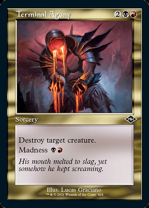 Terminal Agony (Retro Frame) (Modern Horizons 2) Near Mint - Nick Nack's Full Frontal Attack