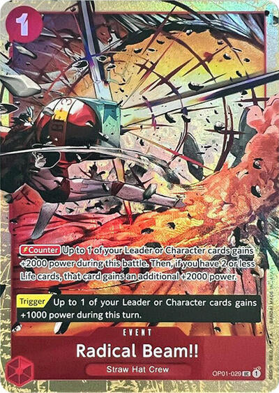 Radical Beam!! (Premium Card Collection -Best Selection Vol. 1-) (One Piece Promotion Cards) Near Mint Foil
