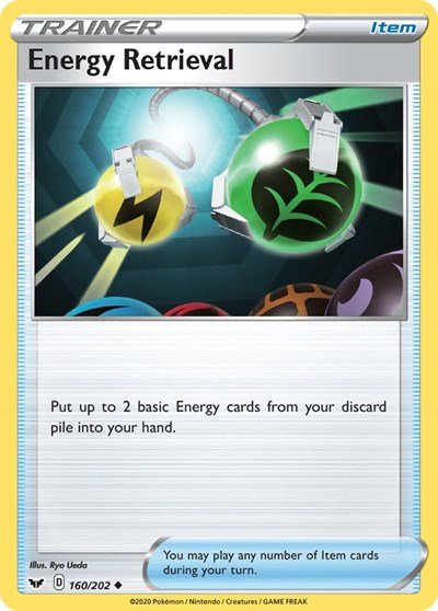 Energy Retrieval (SWSH01: Sword & Shield Base Set) Near Mint - Nick Nack's Full Frontal Attack