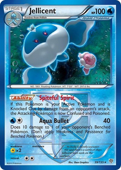 Jellicent (Team Plasma) (Plasma Storm) Light Play