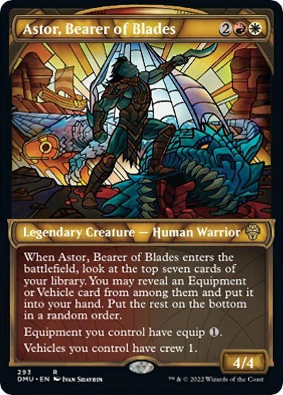 Astor, Bearer of Blades (Showcase) (Dominaria United) Near Mint - Nick Nack's Full Frontal Attack