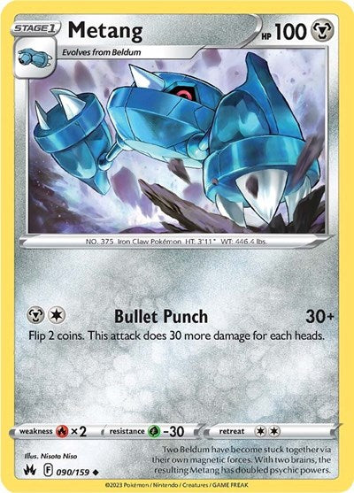 Metang (Crown Zenith) Near Mint Reverse Holofoil