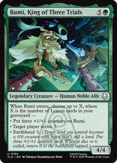 Bumi, King of Three Trials (Avatar: The Last Airbender) Near Mint Foil