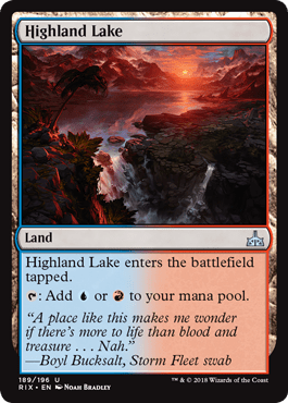 Highland Lake (Rivals of Ixalan) Near Mint - Nick Nack's Full Frontal Attack