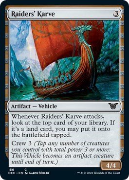 Raiders' Karve (Commander: Kamigawa: Neon Dynasty) Near Mint - Nick Nack's Full Frontal Attack