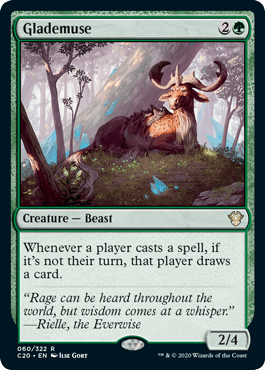 Glademuse (Commander 2020 Ikoria) Near Mint - Nick Nack's Full Frontal Attack