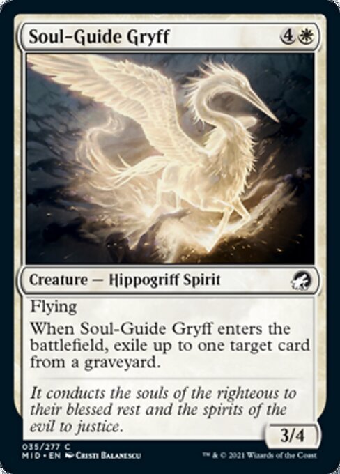 Soul - Guide Gryff (Innistrad: Midnight Hunt) Near Mint - Nick Nack's Full Frontal Attack