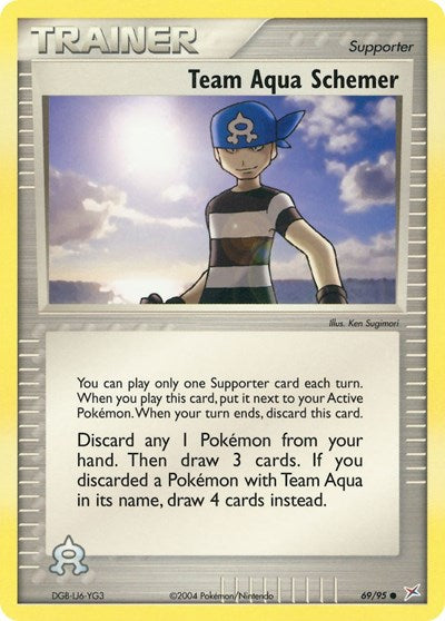 Team Aqua Schemer (Team Magma vs Team Aqua) Light Play