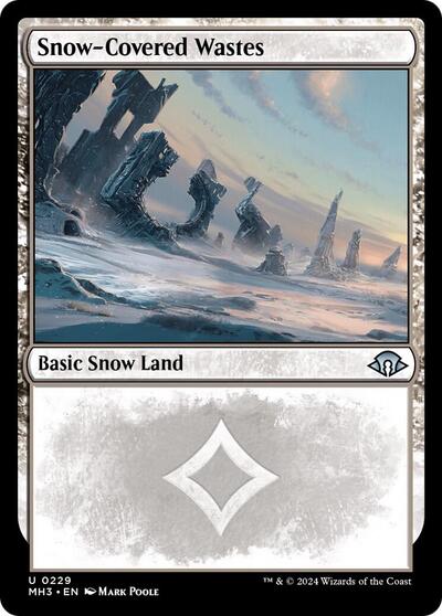 Snow - Covered Wastes (0229) (Modern Horizons 3) Near Mint Foil - Nick Nack's Full Frontal Attack