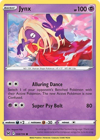 Jynx (SWSH11: Lost Origin) Near Mint - Nick Nack's Full Frontal Attack