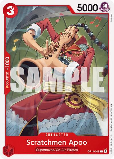 Scratchmen Apoo (The Azure Sea's Seven) Near Mint - Nick Nack's Full Frontal Attack