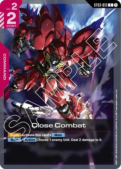 Close Combat (Starter Deck 03: Zeon's Rush) Near Mint