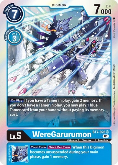 WereGarurumon (The Next Adventure) Near Mint Foil