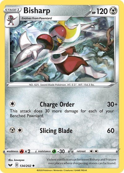 Bisharp (SWSH01: Sword & Shield Base Set) Near Mint Reverse Holofoil - Nick Nack's Full Frontal Attack