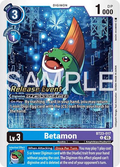Betamon (Hackers' Slumber Release Event Cards) Near Mint Foil