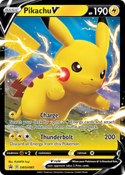 Pikachu V (SWSH061) [Épée et Bouclier : Promos Black Star] 