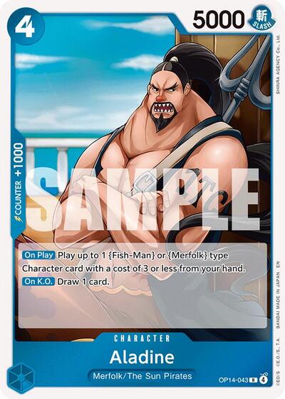 Aladine (The Azure Sea's Seven) Near Mint Foil - Nick Nack's Full Frontal Attack