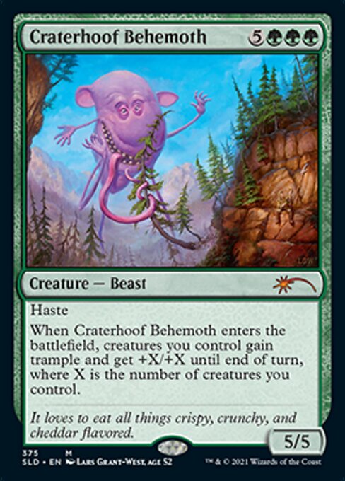 Craterhoof Behemoth 375 (Secret Lair) Near Mint Foil