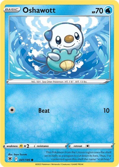 Oshawott (SWSH10: Astral Radiance) Near Mint - Nick Nack's Full Frontal Attack