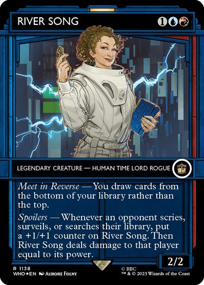 River Song (Showcase) (Surge Foil) (Universes Beyond: Doctor Who) Near Mint Foil