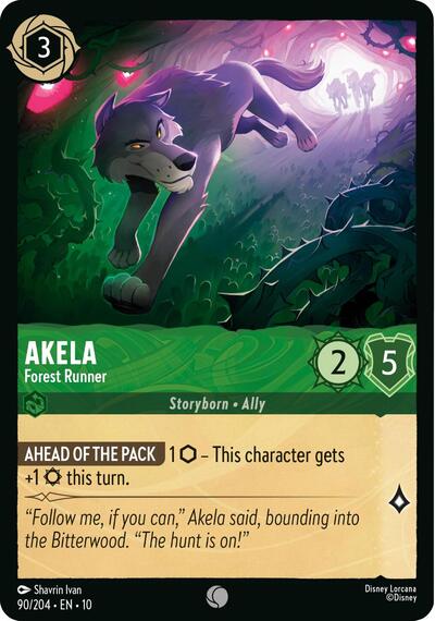 Akela - Forest Runner (Whispers in the Well) Near Mint - Nick Nack's Full Frontal Attack
