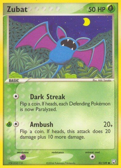 Zubat (Team Rocket Returns) Light Play - Nick Nack's Full Frontal Attack