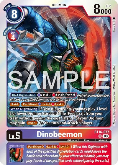 Dinobeemon (Beginning Observer) Near Mint Foil