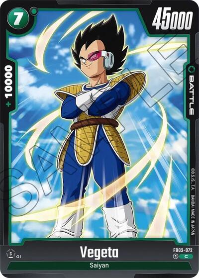 Vegeta FB03-072 (Raging Roar) Near Mint