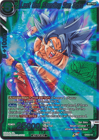Dernier Son Goku debout (Event Pack 2 - 2018) (EX03-14) [Cartes promotionnelles] 