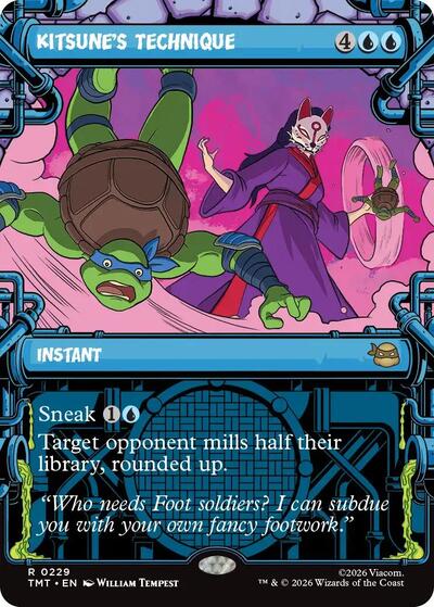 Kitsune's Technique (Showcase) (Teenage Mutant Ninja Turtles) Near Mint Foil