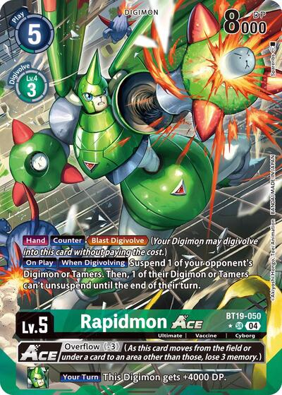 Rapidmon ACE (Alternate Art) (Release Special Booster 2.5) Near Mint - Nick Nack's Full Frontal Attack