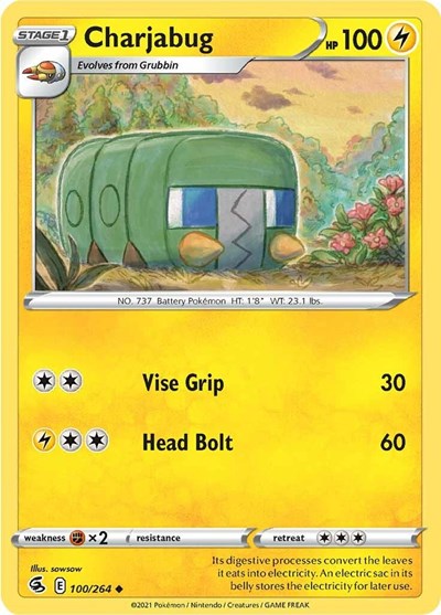 Charjabug (SWSH08: Fusion Strike) Near Mint