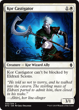 Kor Castigator (Battle for Zendikar) Near Mint - Nick Nack's Full Frontal Attack