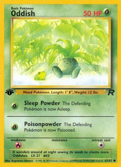 Oddish (Team Rocket) Light Play Unlimited - Nick Nack's Full Frontal Attack