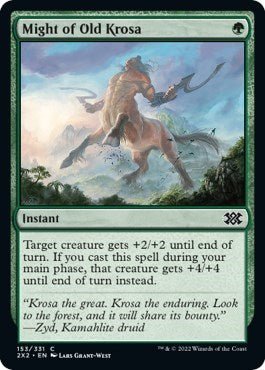 Might of Old Krosa (Double Masters 2022) Near Mint Foil - Nick Nack's Full Frontal Attack