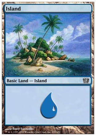 Island (337) (8th Edition) Near Mint - Nick Nack's Full Frontal Attack