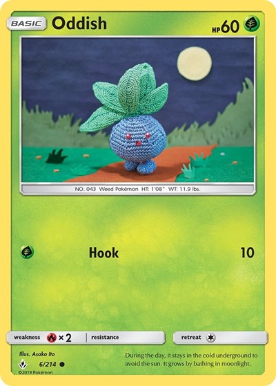 Oddish (6) (SM - Unbroken Bonds) Near Mint