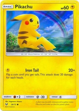 Pikachu - 28/73 (Water Web Holo) (Miscellaneous Cards & Products) Near Mint Holofoil