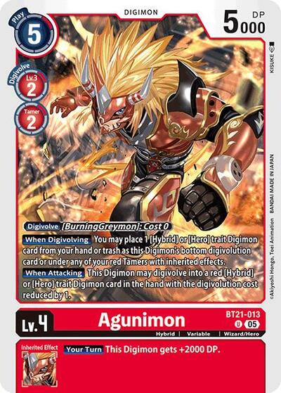 Agunimon (World Convergence) Near Mint
