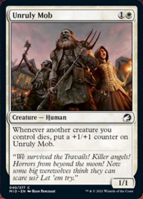 Unruly Mob (Innistrad: Midnight Hunt) Near Mint - Nick Nack's Full Frontal Attack