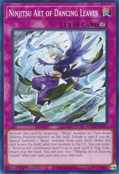 Ninjitsu Art of Dancing Leaves (25th Anniversary Tin: Dueling Heroes Mega Pack) Light Play 1st Edition - Nick Nack's Full Frontal Attack