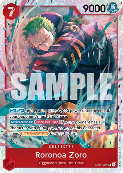 Roronoa Zoro (EB04-007) (Adventure on Kami's Island) Near Mint Foil