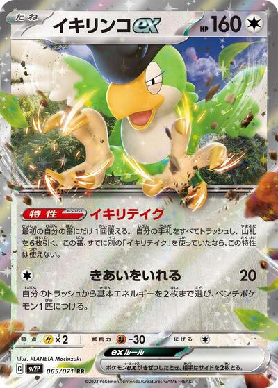 Squawkabilly ex 065/071 (SV2P: Snow Hazard) Near Mint Holofoil Japanese